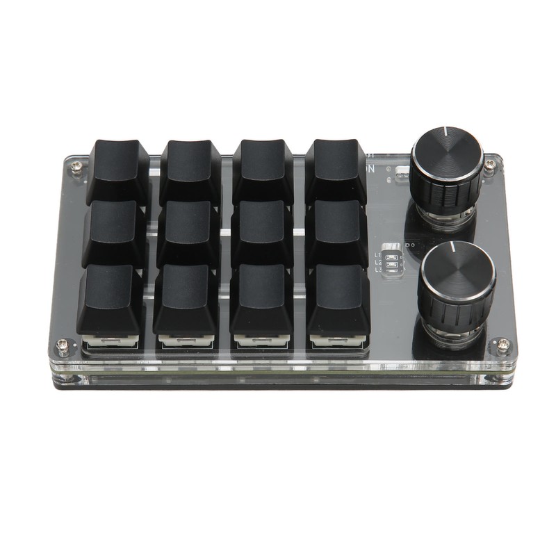Mini Keypad 12 Keys 2 Knobs USB Or BT Connection