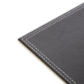 4x Faux Leather Placemats 300x200mm Brown Table Rectangular Coaster Restaurant