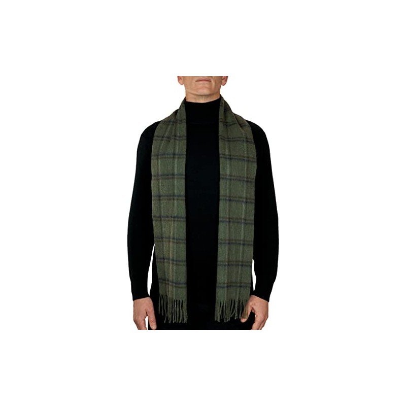 Oxfords Cashmere 100% Lambswool Tartan Plaid Scarf, Daviot