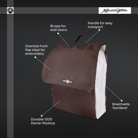 All-Around 600D Rip-Stop Nylon Horse Blanket Storage Bag by Kensington — 13x10x2 Waterproof Dust-Proof Storage Bag With Extra Strong Handles — With Breathable Textilene Sides to Keep It Mildew-Proof