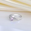 YL 925 Sterling Silver Engagement Rings 5MM Heart Cut Birthstone
