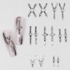 70 pezzi Punk Croce Cinture Nail Charms Y2K Metallo Gothic