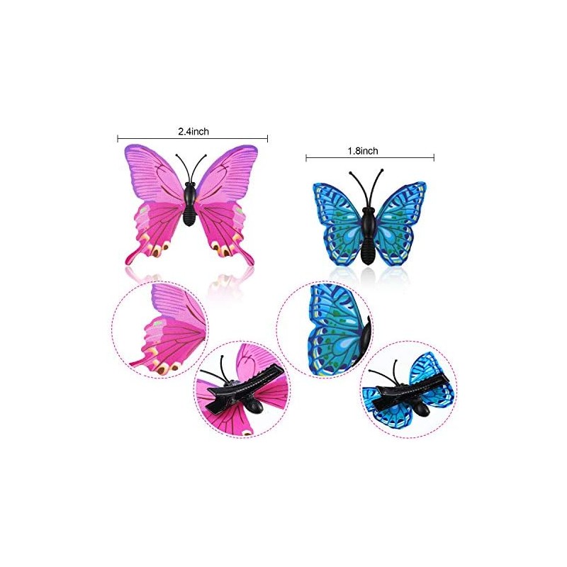36 Piezas de Clips de Pelo de Mariposa, Coloridos Pasadores