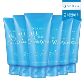 Senka All Clear Double Wash 120g 6 / 센카 올 클리어 더블 워시 120g 6개