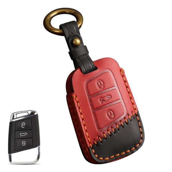 LETINGFAR Key Case, For Volkswagen, Smart Key Case, Key Cover,