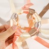 BOFUNX 15pcs Bridal Bouquet Silk Ribbons + Wooden Ring +