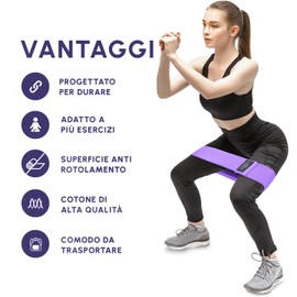 LISTHEN Buttock and Leg Resistance Bands Elastic Loop Bands for Home Workout Booty Flex Band for Fitness Exercise Yoga Pilates Crossfit