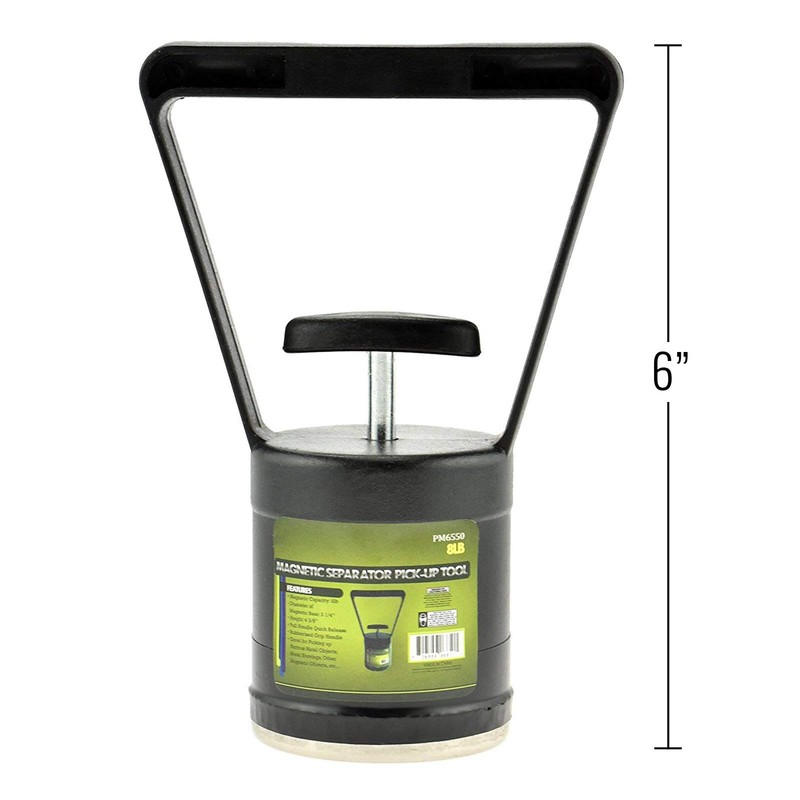 Gold Panning Portable Compact 8lb Magnetic Pickup Tool with Quick