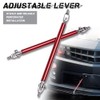 DREAMIZER Universal Front Bumper Lip Strut Rod Spoiler Wing Wide