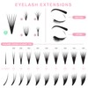 Gemerry 8-25 mm Easy Fan Lashes, 3D 5D 8D 10D