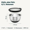 SILBERTHAL Stainless Steel Bowl with Lid - 700 ml Mixing