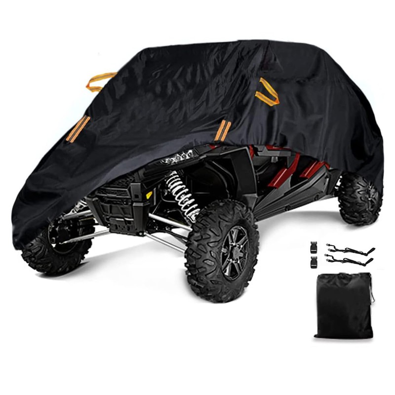 UTV Cover Waterproof Heavy Duty 4-6 Seater Cover Black Oxford
