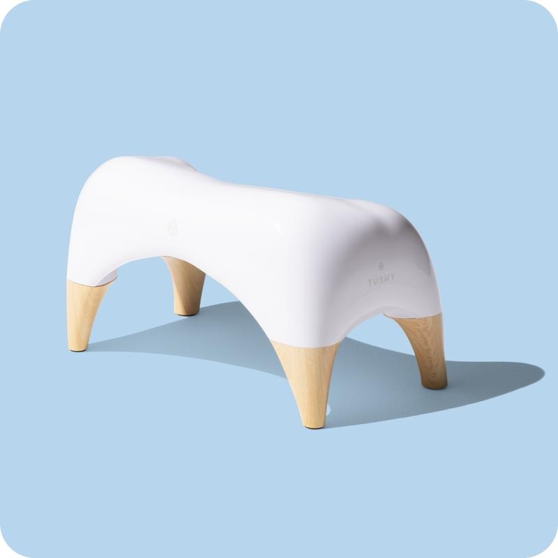 TUSHY Ottoman - Color: White, Size: Relaxed
