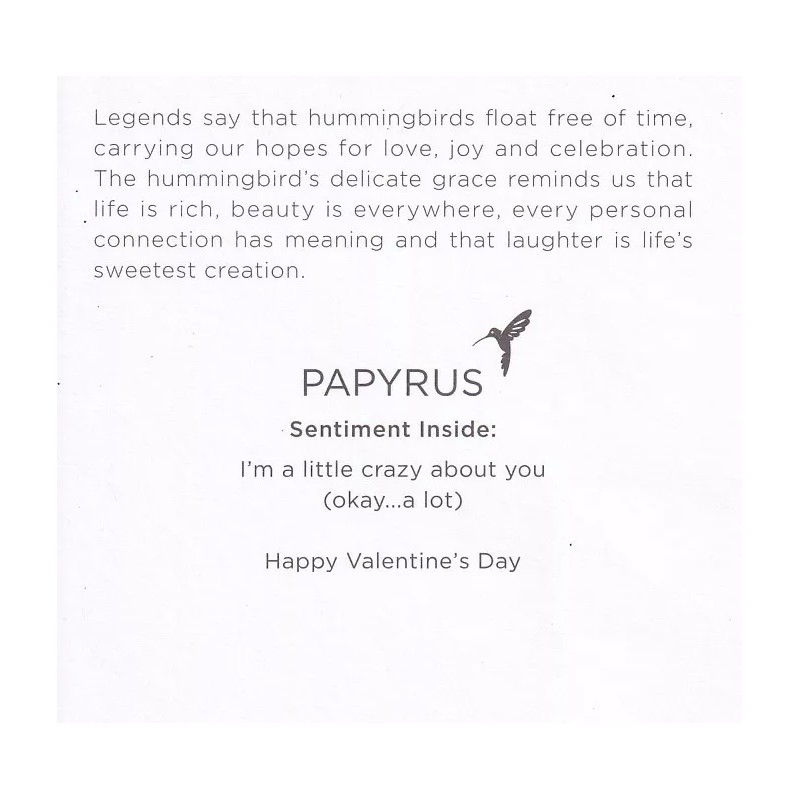 PAPYRUS VALENTINES CARD NIP MSRP $5.95 SMITTEN CARD (N5)
