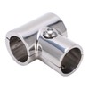 90° T Tee Tube Pipe Connector 1in/25.4mm ID Separable Stainless