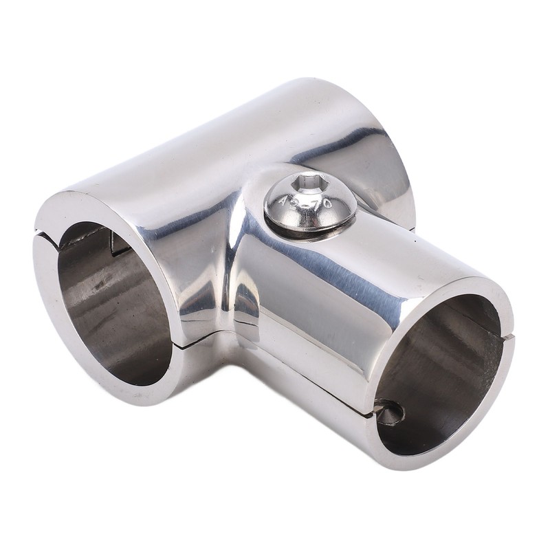 90° T Tee Tube Pipe Connector 1in/25.4mm ID Separable Stainless