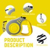 LIEVUIKEN Retractable Dog Leash Automatic Telescopic Tractor Dog Tape, Pet