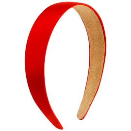 SuPoo Red Headbands for Women Girls Silk Satin Headbands Non Slip Fashion DIY Hair Band Trendy y2k Holiday Hair Accessories Diademas Para Mujer