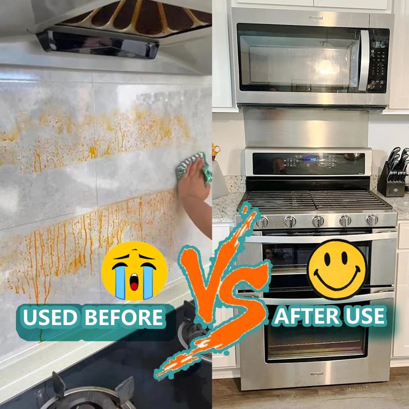 dttbgg 12" By 30" Stove Backsplash Splatter Guard Range Hood