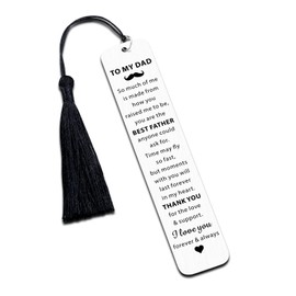 Dad Bookmarks, Dad Gifts for Christmas, Thank You Gifts for Dad from Daughter Son Wife Dad Gifts for Fathers Day to My Dad Bookmark Gifts for Him Appreciation Gifts for Daddy Stepdad First