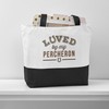 CafePress Percheron Horse Lover Canvas Tote Top Zipper Closure