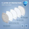 HALIDODO 50 PCs KN95 Face Mask, 5-Layer Face Mask Filter