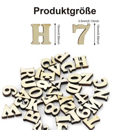 Pack of 416 Small Wooden Letters, 15 mm Wooden Letters for Crafts and Painting, Unfinished Wooden Letters Decoration, Lowercase Letters (A-Z) for DIY Crafts Wedding, with 100 Wooden Numbers