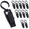 12 Pcs Super Strong Plastic Swivel Hanging Hooks, Curtain Clips,