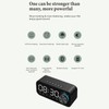 Digital Radio Alarm Clock Bluetooth Speaker Clock with Time and