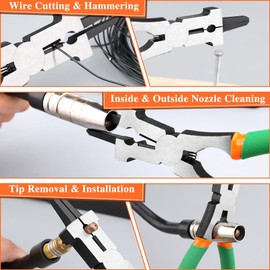 SPEEDWOX 7 Inch Mig Welding Pliers with Measuring Holes Multifunctional Welding Pliers Mig Welding Machine Welding Tools Mig Pliers Welding Equipment Welding Hammer Welding Accessories Mig Welding