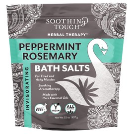 Soothing Touch Peppermint Rosemary Invigorating Bath Salts Pouch, 32 Oz