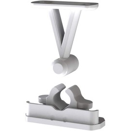 Dzina Static Caravan Mobile Motorhome Door Stop Sprung Retainer Catch Latch Colour White (1 Pack)