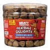 Meatball Delights Chicken Dog Treats 4 LB Meaty Treats, 64