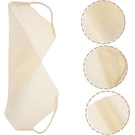 2 toallas exfoliantes de ducha, exfoliantes, exfoliantes, para limpieza corporal, 2 unidades (beige)