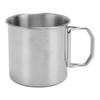 Outdoor Water Cup Foldable Handle Portable 304 Stainless Steel Mug