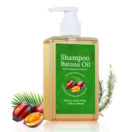 AMUA Batana Oil Shampoo for hair growth, Rosemary Shampoo,Nourishing & Rejuvenating for Softness & Volume, Suitable for Men & Women, Reduces Hair Loss (7.05 fl oz)