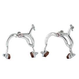 DIA-COMPE MX890 Side Pull Caliper Brake Set (F+R) for Old School BMX, Silver, DP2510-FR