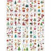 크리스마스 타투스티커 20종 산타 눈사람 파티 이벤트 Christmas Tattoo Stickers 20 Types Santa Snowman Party Event [Type C 10 types]