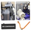 Operitacx Air Compressor Exhaust Pipe Hose Flexible Aluminium Pipe for