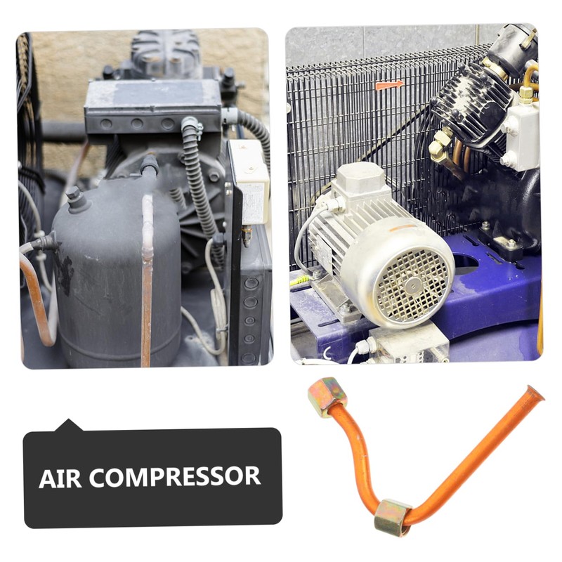 Operitacx Air Compressor Exhaust Pipe Hose Flexible Aluminium Pipe for