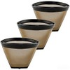 #2 Reusable Coffee Filter, Gold-Tone Permanent Cone Shape Filter Replacement