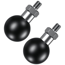 BRCOVAN 2 Pack, 1'' Ball Adapter with M6 x 1.0 Threaded Post Compatible with RAM Mounts B Size 1 Inch Ball Double Socket Arm