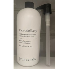 PHILOSOPHY MICRODELIVERY EXFOLIATING DAILY FACIAL WASH, 32 OZ.