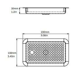Drip Tray, Insetable, Two Piece, with Drain Hole, 5003786