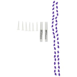 Feline Soft Claws Cat Nail Caps Take-Home Kit, Medium, Purple