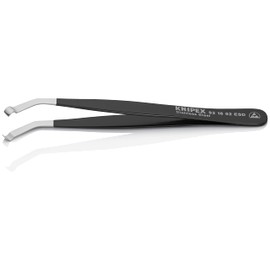Stainless Steel Positioning Tweezers-35Angled-ESD
