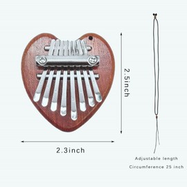 Mini 8 Key Kalimba Thumb Piano - Hand Tension Instruments, 's Harp, Synthesizer and Other Musical Instruments - Rainmaker Kalimba Instrument for Music Enthusiasts, Teenagers