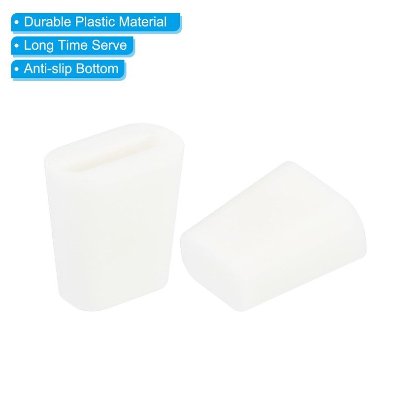 PATIKIL Kitchen Sink Rack Feet, 50 Pack Plastic, White, 19x18