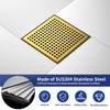 Bernkot Square Shower Drain 8", 304 Stainless Steel Floor Drain