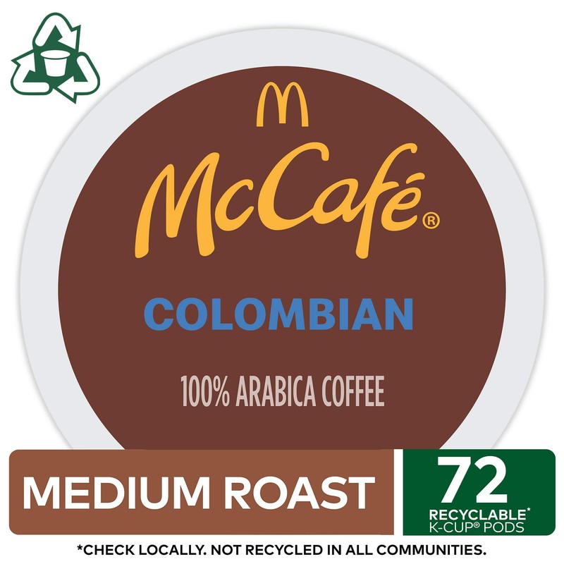 McCafe Colombian, Single Serve Coffee Keurig K-Cup Pods, Medium Roast,